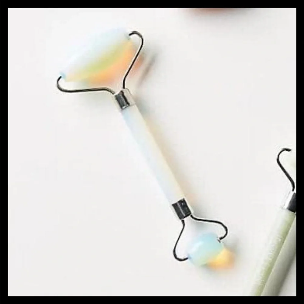 Anthropologie Well Done Opal Crystal Facial Roller